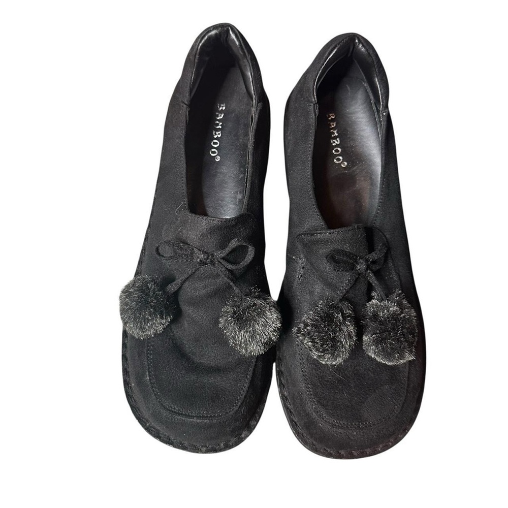 Y2K BAMBOO Women's Black Chunky Loafers